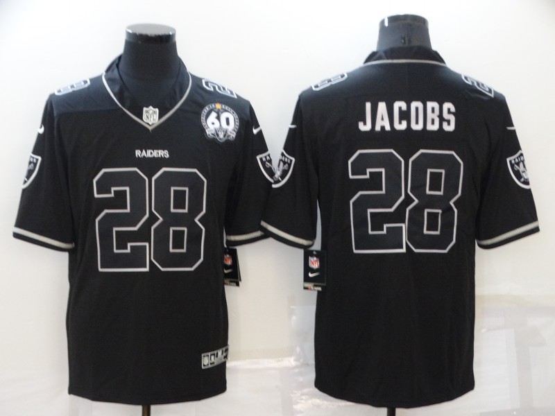 Cheap 2022 Men Nike NFL Oakland Raiders 28 Jacobs black limited Vapor Untouchable jerseys